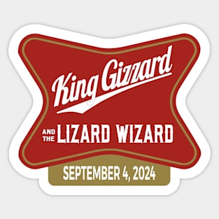 King Gizzard and the Lizard Wizard - Milwaukee September 4, 2024 Sticker